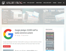 Tablet Screenshot of angry-frog.com
